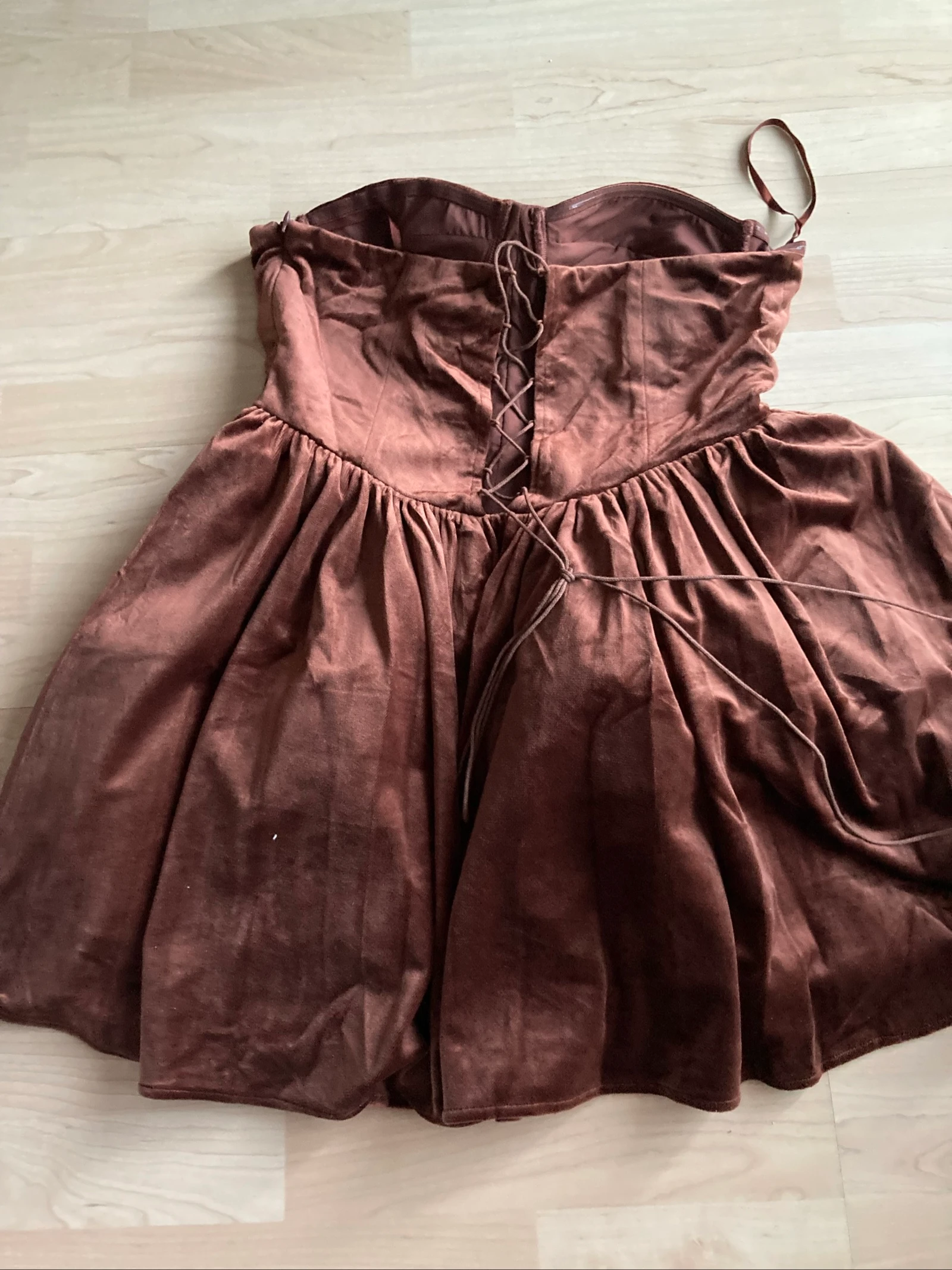 Very pretty velvet bustier dress size 40 – photo 3